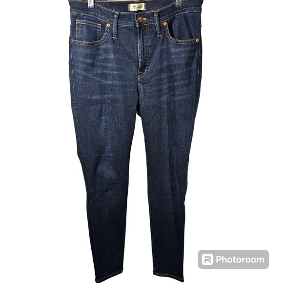Madewell 9" Mid-Rise Skinny Jeans in Larkspur Wash: TENCEL™ Denim Edition Sz 30 - Picture 1 of 10